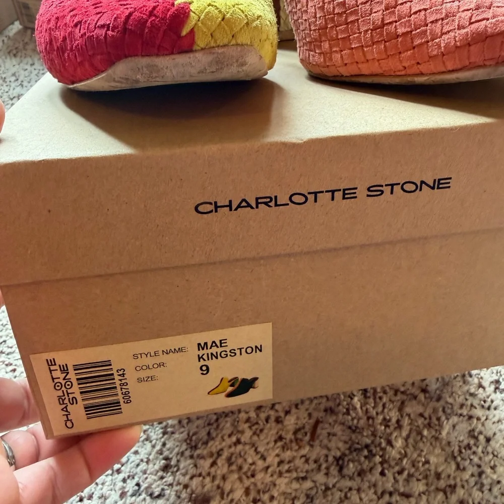 Charlotte Stone Vibrant Woven Mules - Picture 5 of 8